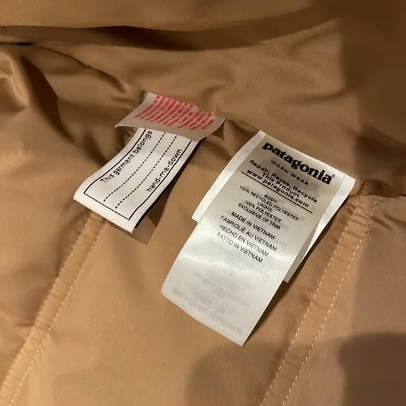 Patagonia Toddler Hi-Loft Parka - Tan - Size 12M-18M - Picture 5 of 6
